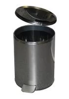 Урна с педалью 15 л (хром)