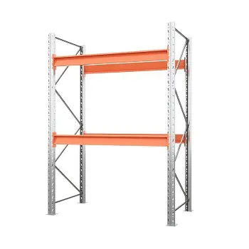 Стеллаж паллетный 4000x1800x1100/2 (1300 кг. на ярус) Стеллаж паллетный 4000x1800x1100/2 (1300 кг. на ярус)