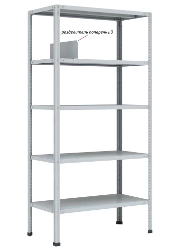 Стеллаж металлический Титан МС-750 1800x1500x300/5